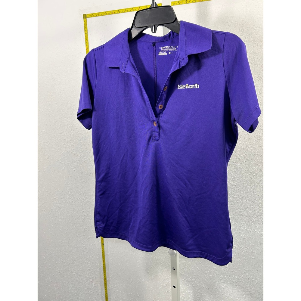 Nike Golf Womens Dri-FIT Polo Shirt Purple Isleworth Fitness Spa Medium M